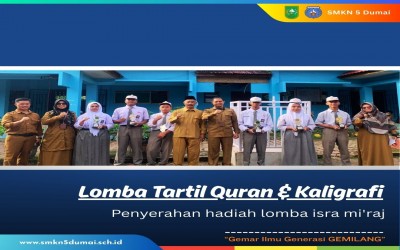 SMKN 5 Dumai Serahkan Hadiah Lomba Isra Mi’raj